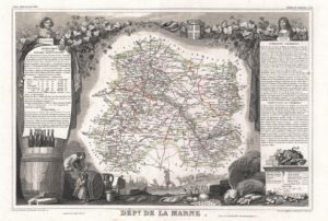 old champagne region map