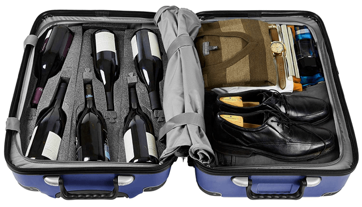 A wine suitcase