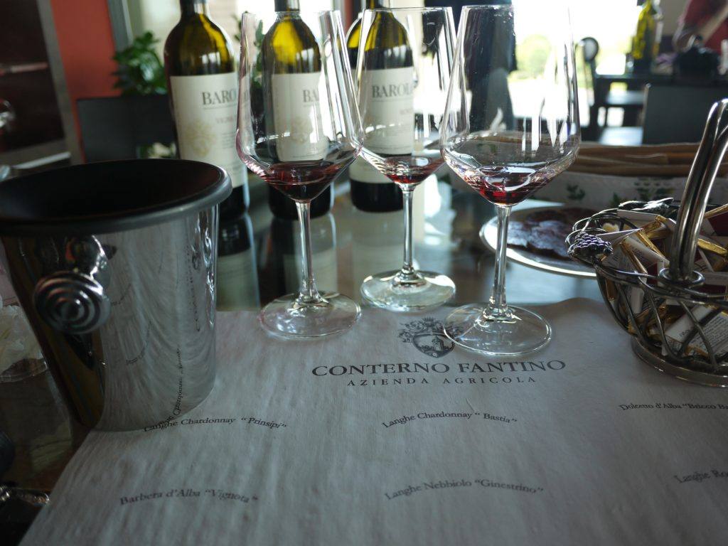 Wine tasting at Conterno Fantino