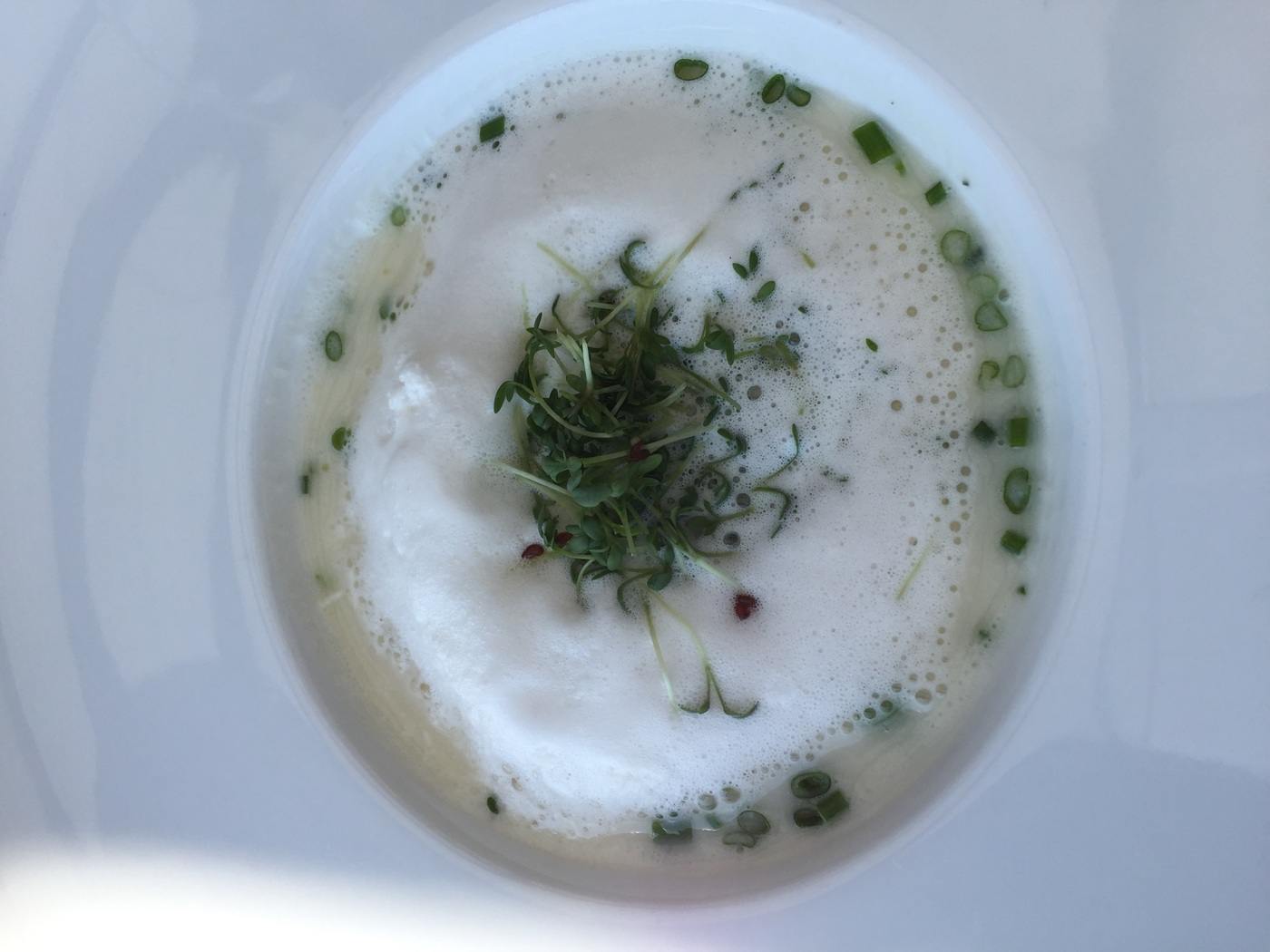 White asparagus soup