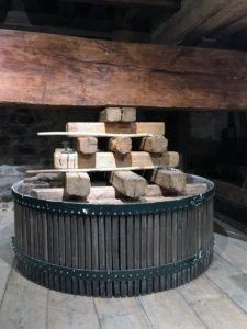 Traditional wine press (baumpresse), for gentle extraction of grape juice. Where tradition meets modern wine making techniques.