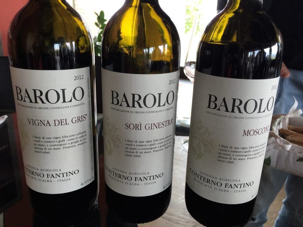 Three different Barolos from Conterno Fantino