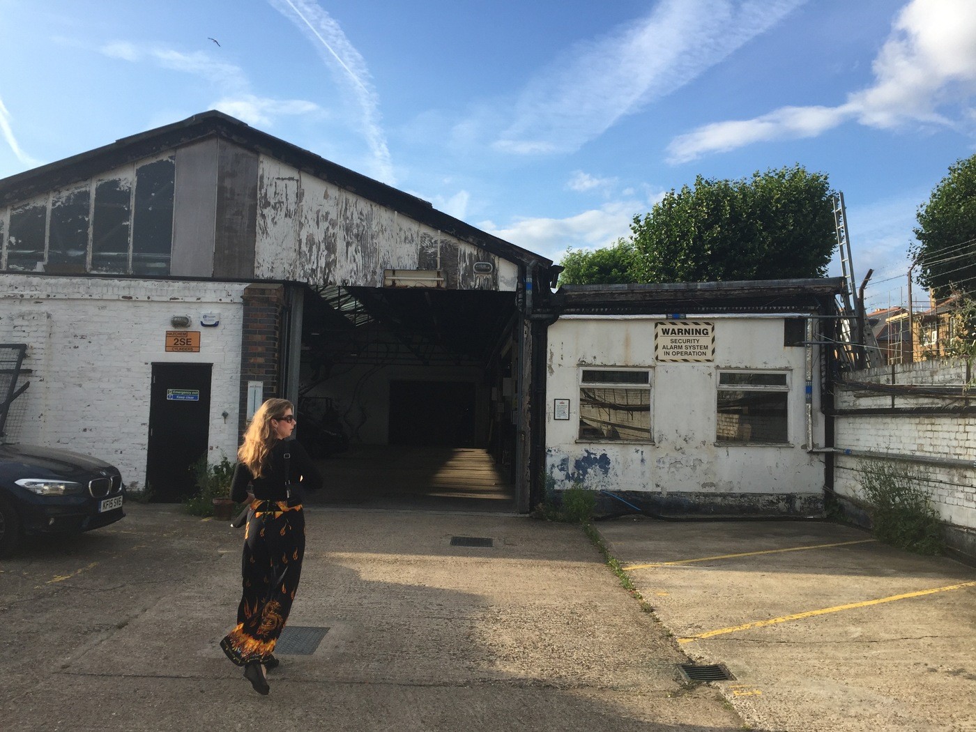 Mirela outside the Sipsmith distillery