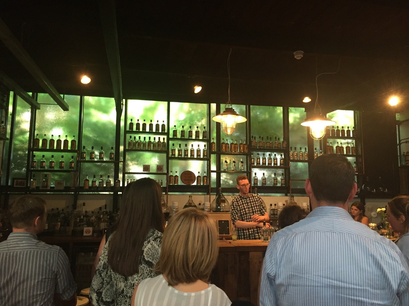 The bar at Sipsmith Distillery