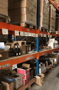 Vincarta's warehouse for shipping wine