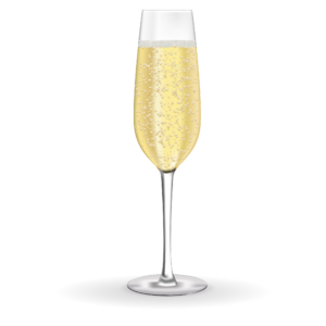 Sparkling wine glasses