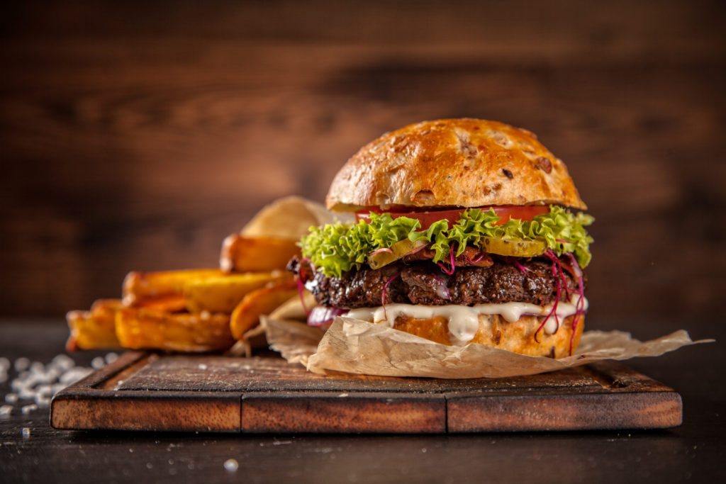 Gourmet burger, definitely a better choice than fast food.