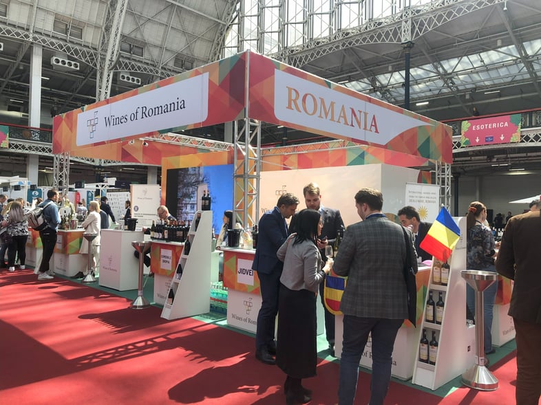 Romania stand at London Wine fair 2004